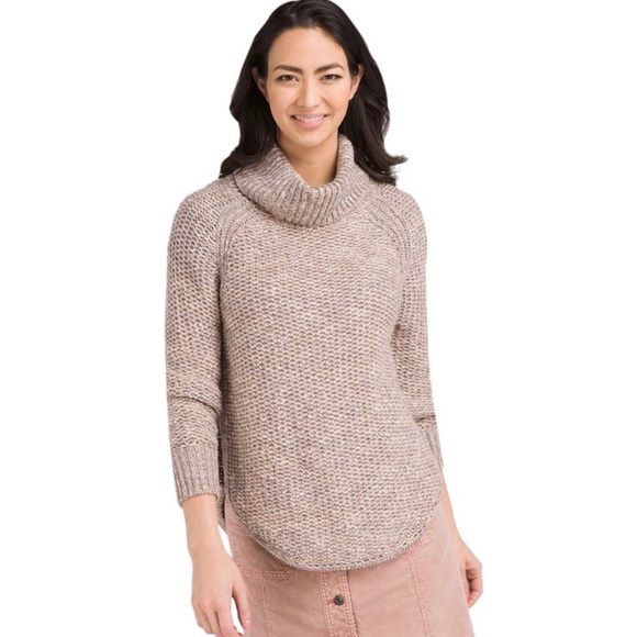 Prana Cowl Neck Sweater in Oatmeal L - Picture 5 of 8
